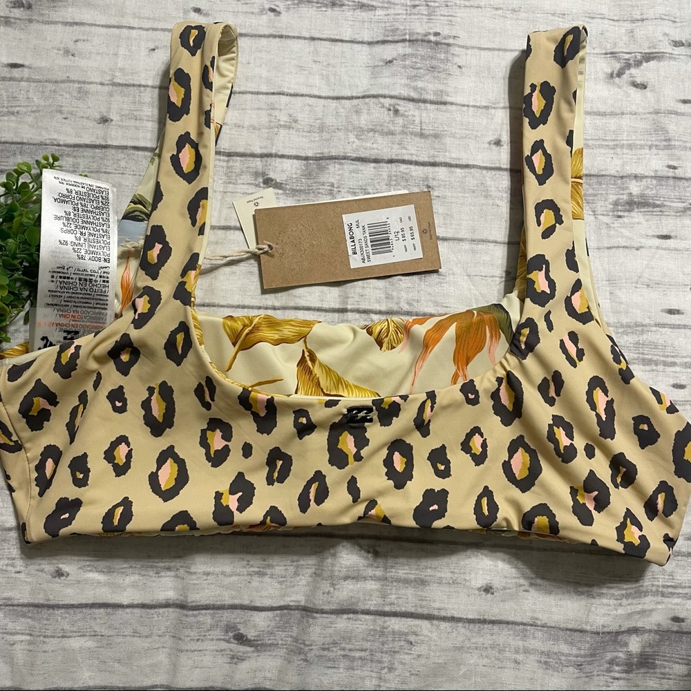 🆕 NWT Billabong Sweet Sands Tank Reversible Bikini Top - Picture 12 of 14
